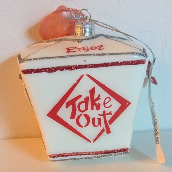 NWT Figural Chinese Take Out Ornament Christmas Tree Ashland Holiday Decoration - Picture 1 of 10